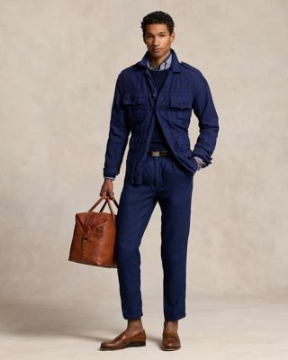 Polo Prepster Slim Tapered Linen Pants