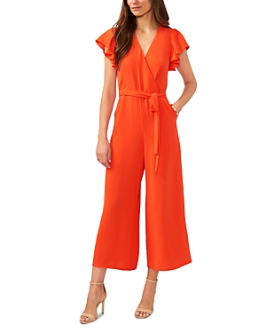 Vince Camuto Cropped Jumpsuit In Orange