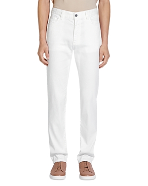 Shop Zegna Roccia Stretch Jeans In White Solid