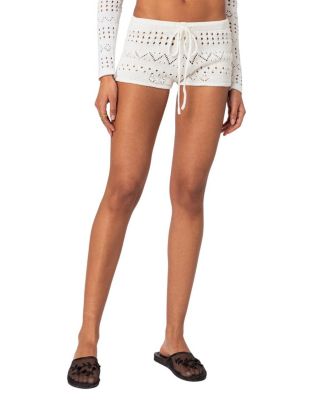 Edikted - Betsy Tie Front Knitted Shorts