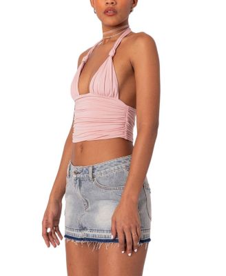Lillie Knotted Halter Top