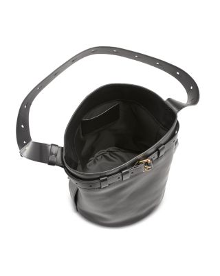 Leather Bucket Shoulder Bag