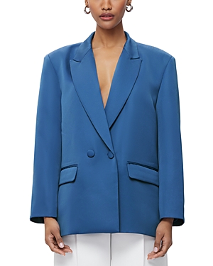 Herve Leger The Pim Oversized Blazer In Heron