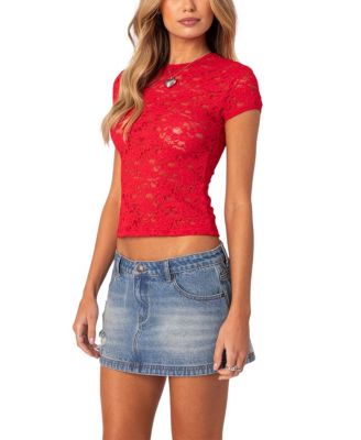 Kaori Sheer Lace Tee