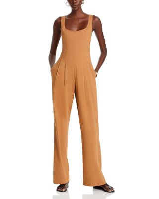 A.L.C. - Isabel Wide Leg Stretch Linen Jumpsuit