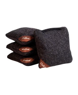 Elakai Herringbone Wool Aviator Cornhole Bags - Ages 8 Years+