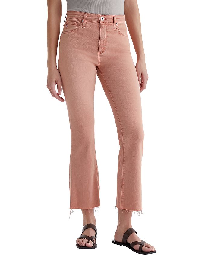 AG Farrah High Rise Bootcut Jeans in Sulfur Sweet Peach | Bloomingdale's