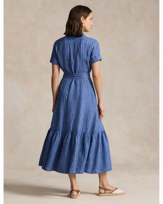 Ralph Lauren Linen Midi Shirt Dress | Bloomingdale's