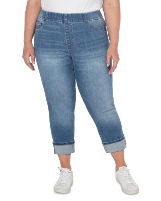 Liverpool Los Angeles Plus - Plus Chloe Cropped Cuffed Jeans in Canyonland