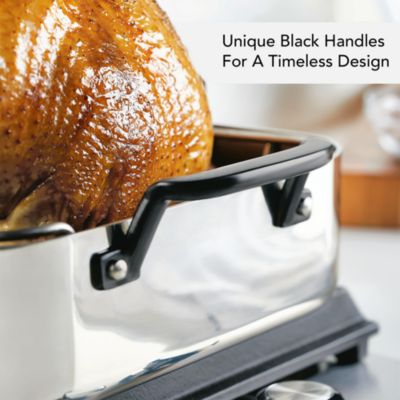 5 Ply Clad Stainless Steel Roaster and Rack