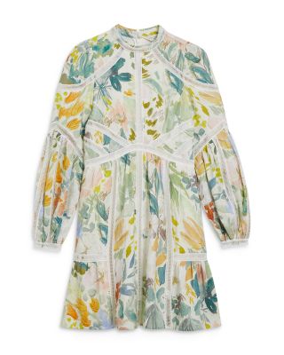 Ted Baker Tealan Linen Floral Mini Dress | Bloomingdale's Women