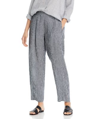 Eileen Fisher - Linen Pleated Ankle Lantern Pants