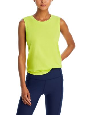 Aqua Athletic Scallop Hem Tank Top - Exclusive