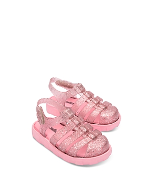 Mini Melissa Girls' Megan Sandals - Toddler In Pink Glitter