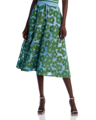 Essentiel Antwerp - Open Embroidered Midi Skirt