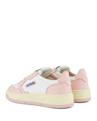 スニーカー AUTRY Women Sneakers AULW LS37 WHT PINK White Amazon.com | AUTRY AULW LS37 Women's Leather and Suede