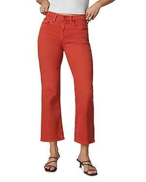 The Callie High Rise Cropped Bootcut Jeans in Valiant Poppy