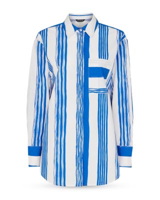 Painted Stripe Oversized Shirt