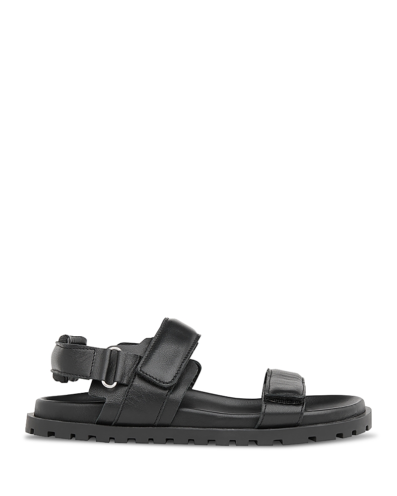 Whistles Women's Ria Black Sporty Velcro Sandals