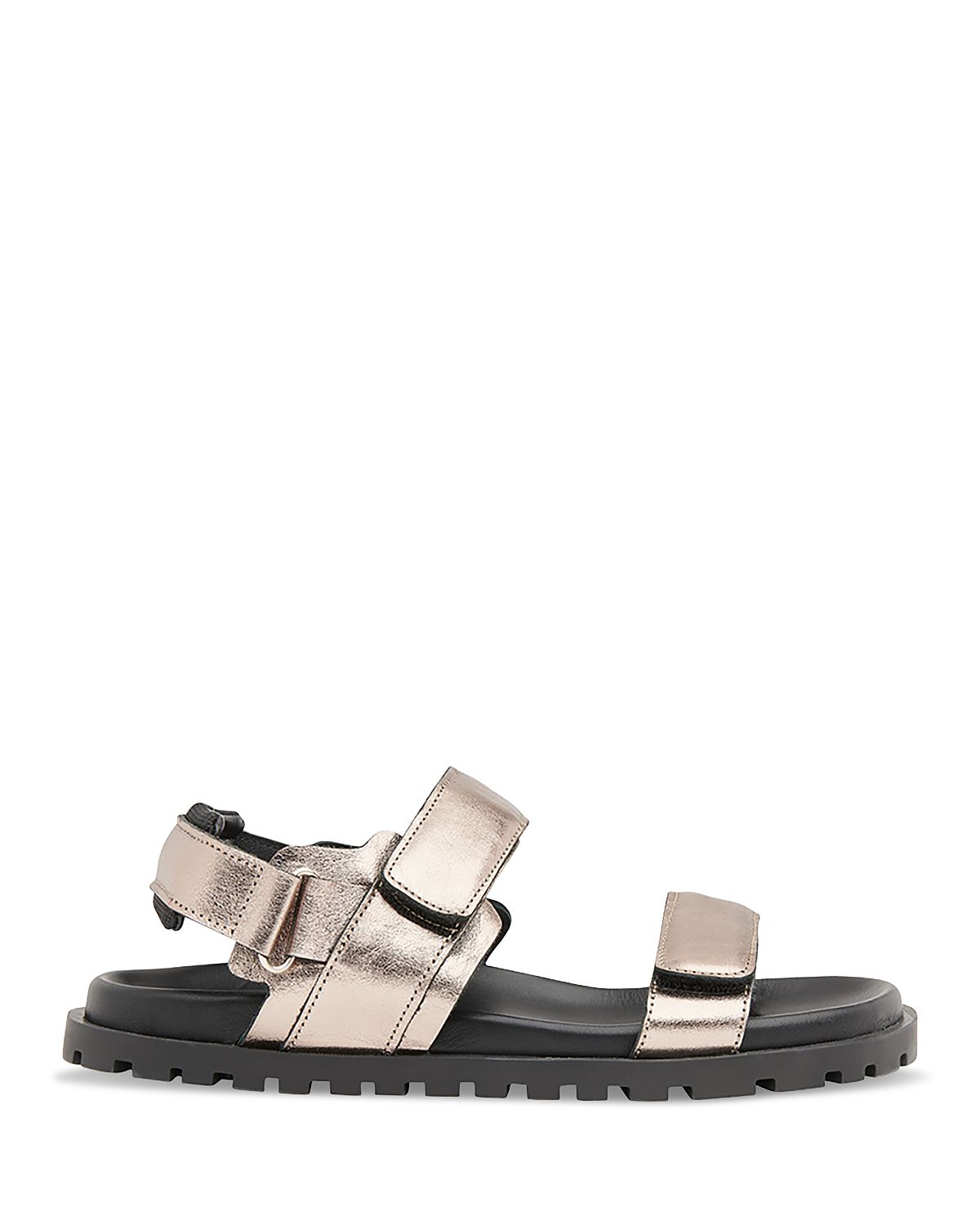 Whistles Women's Ria Black Sporty Velcro Sandals