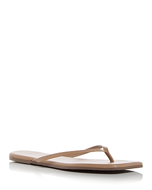 Shop Tkees Women's Lily Square Toe Flip Flops In Cocobutter