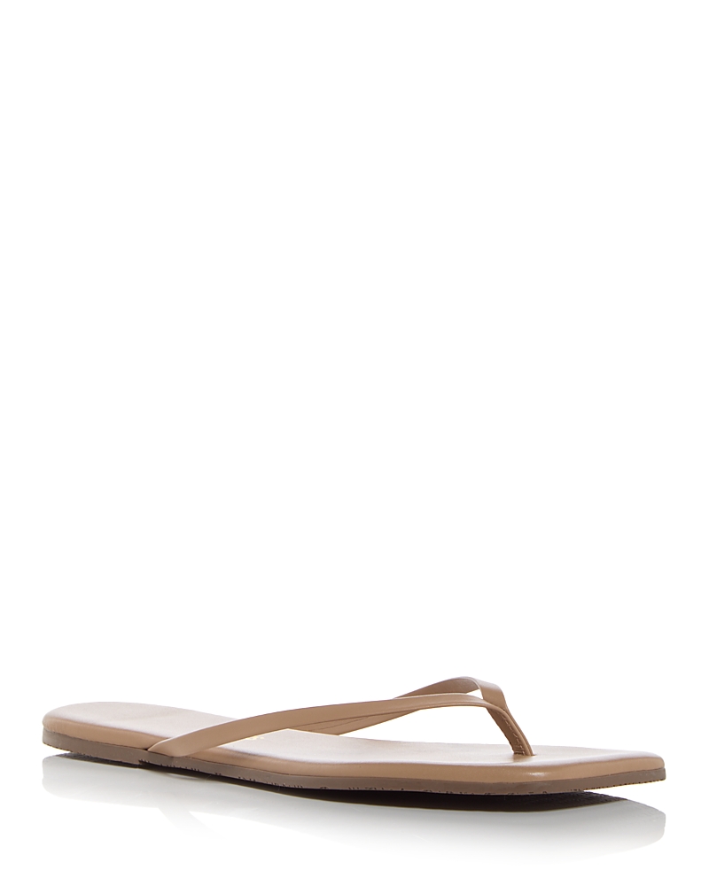 Tkees Women's Lily Square Toe Flip Flops In Brown