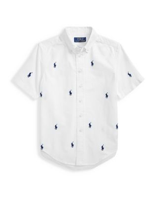 Boys' Polo Pony Oxford Short Sleeve Shirt - Little Kid, Big Kid