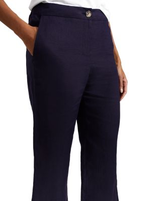 Lillie Linen Kick Flare Leg Pants