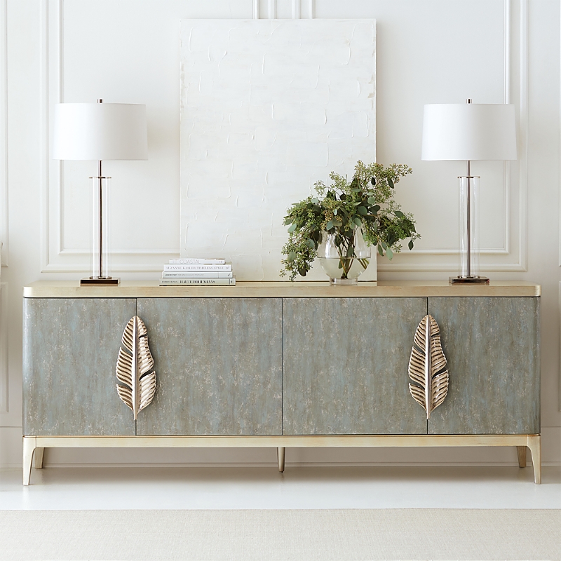 Caracole Waterside Console Table In Coastal Silver