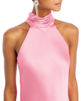 Sleeveless Satin Gown - Exclusive