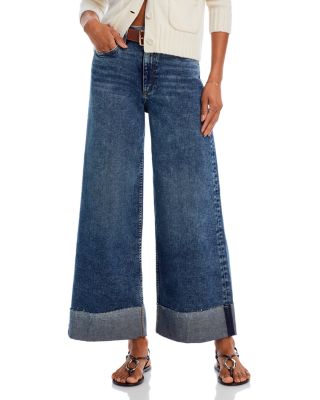 rag & bone - Sofie High Rise Wide Leg Jeans in Leland