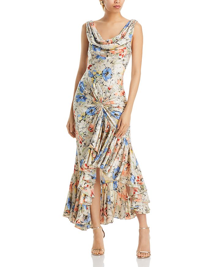 Cinq à Sept
 Neila Silk Midi-Dress main image 0