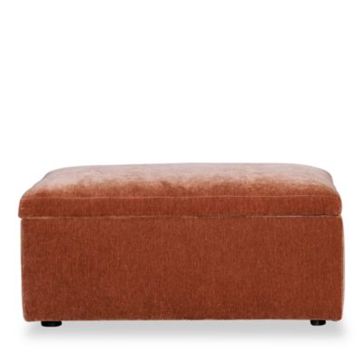 Auburn Medium Rectangle Fabric Ottoman