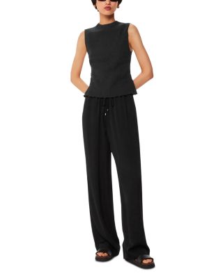 Pliss&eacute; Sleeveless Top