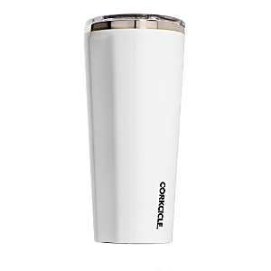 Shop Corkcicle Insulated Stainless Steel 24 Oz. Tumbler In Glossy White