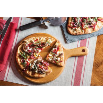 Distressed Maple Round Handled Serving Board