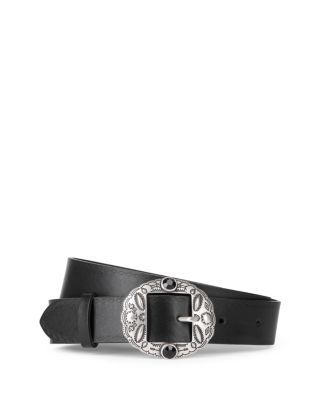 The Kooples Engraved Buckle Belt