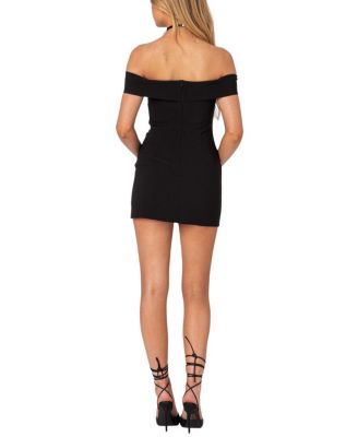 Effie Fold Over Mini Dress