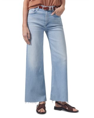 Citizens of Humanity - Lyra Cropped Wide Leg Jeans in Marcquee