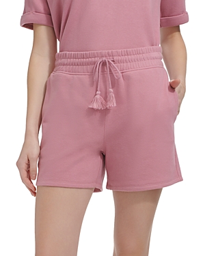 Shop Marc New York Terry Drawstring Shorts In Lilac