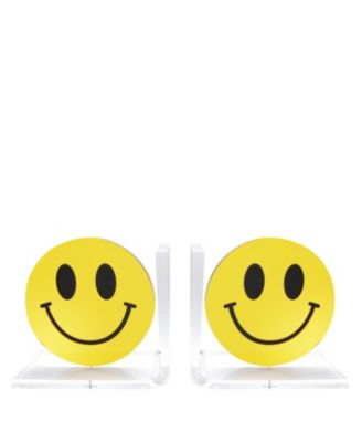 Tara Wilson Designs Mirrored Smiley Face Bookends