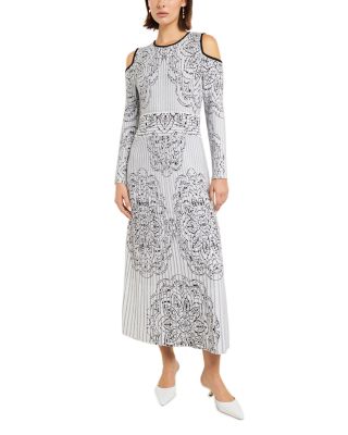 Misook - Jacquard Knit Maxi Dress