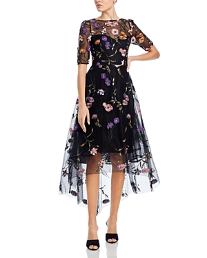 Floral Embroidered Tulle Dress