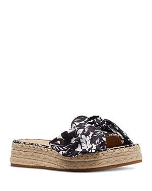 Shop Kate Spade New York Women's Lucie Tropical Foliage Espadrille Sandals In Black