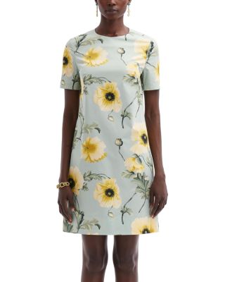 Oscar de la Renta - Floral Print Mini Dress