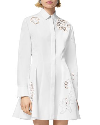 Versace - Poplin Cut Out Mini Dress