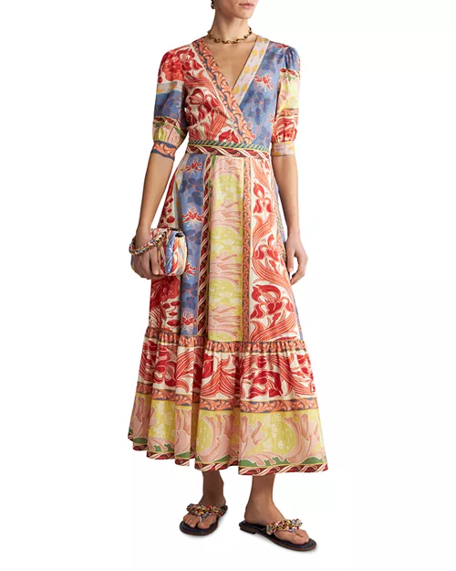 printed midi dress