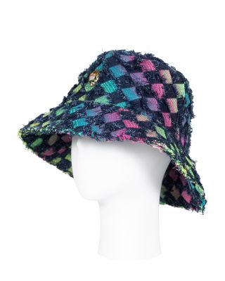 KURT GEIGER LONDON Rainbow Denim Bucket Hat | Bloomingdale display picture 3