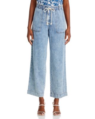 Ryan Drawstring Wide Leg Jeans 