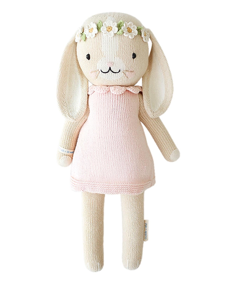 CUDDLE AND KIND CUDDLE+KIND CUDDLE+KIND REGULAR HANNAH THE BUNNY BLUSH 0 - AGES 0-24 MONTHS